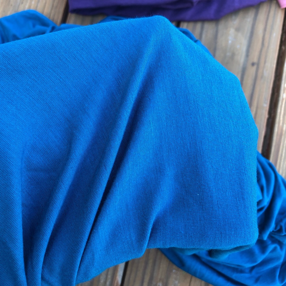 enchanted teal stretch bamboo fabric